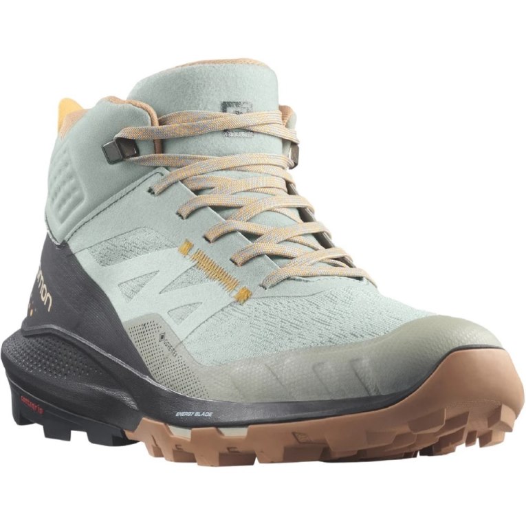 Botas Caminhada Salomon Outpulse Mid GTX Feminino Menta Pretas | PT U24086